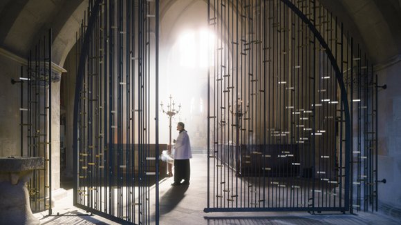 Svatováclavská mříž v chrámu sv. Bartoloměje