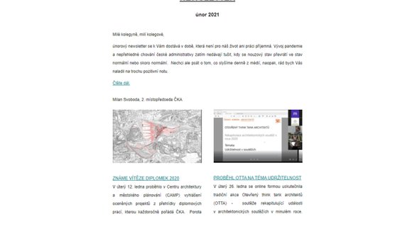 NEWSLETTER České komory architektů č.2