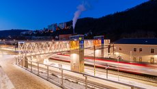 Rekonstrukce nástupišť v žst. Adamov