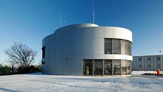 Vstupní pavilon depozitárního areálu Národního technického muzea