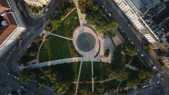 Park na Moravském náměstí v Brně