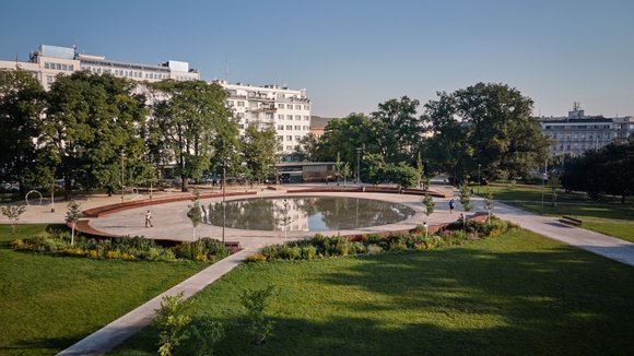 Park na Moravském náměstí v Brně